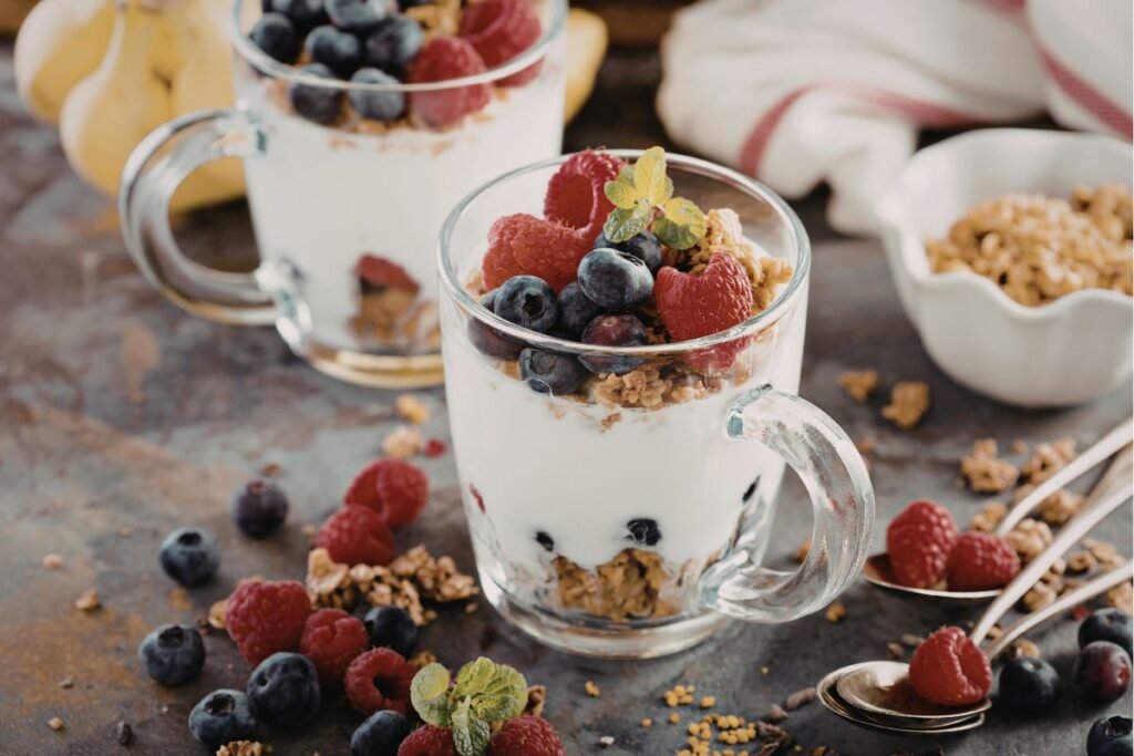 Greek Yogurt with Berries and Honey