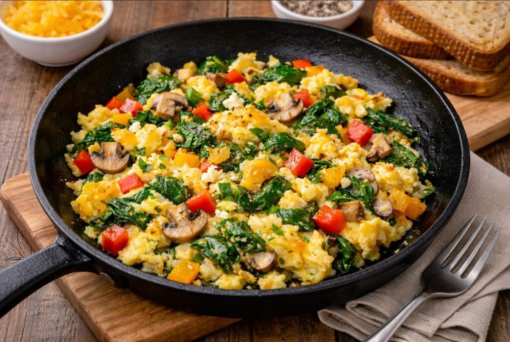 Veggie-Packed Egg Scramble